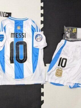 Argentina Messi #10 Copa America Adidas Youth Kit